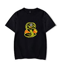 Inspired by Cobra Kai Karate Kid T-shirt Anime 100% Polyester Anime Harajuku Graphic Kawaii T-shirt For Men's / Women's / Couple's miniinthebox - thumbnail