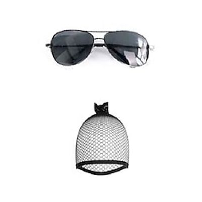 Disco 60s 70s 80s Set Rock Star Cool Outfits Golden for Teens and Adult Costume Dress Up Accessories Halloween Christmas Birthday Party Lightinthebox