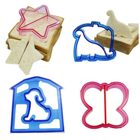 Lovely Shape Plastic Bread Mold Decorating Toast Sandwich Mould Bakeware