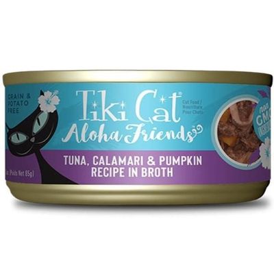 Tiki Cat Aloha Friends Wet Cat Food Tuna, Calamari & Pumpkins 3 Oz. (Case of 12)