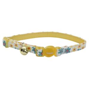 Coastal 3/8-Inch Safe Cat Flower Frenzy Adj.Breakaway Collar Yellow