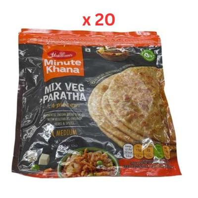 Haldiram'S Mix Vegetable Paratha 400G Pack of 20