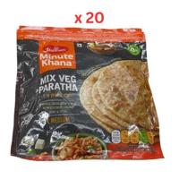 Haldiram'S Mix Vegetable Paratha 400G Pack of 20
