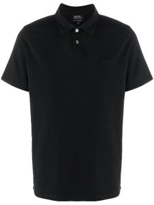 A.P.C. short sleeved polo shirt - Black