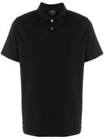 A.P.C. short sleeved polo shirt - Black - thumbnail