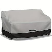 1pc Fade And Tear Resistant Patio Loveseat Covers Heavy-Duty Waterproof Outdoor Couch Cover UV Resistant Outdoor Sofa Cover Lawn Patio Outdoor Furniture Covers GrayBlack Lightinthebox - thumbnail