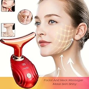 Facial And Neck Massager For Men And Women With High-frequency Vibration Smooth Wrinkle Reduce The Look Of Aging Facial Beauty Instrument Skin Care Firming And Lifting Device Birthday Gift For Mother Lightinthebox