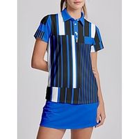 Women's Golf Polo Shirt Pink Blue Green Short Sleeve Sun Protection Top Ladies Golf Attire Clothes Outfits Wear Apparel miniinthebox