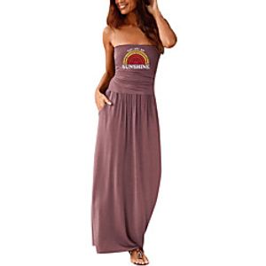 Women's Sheath Dress Maxi long Dress Black Purple Red Wine Army Green Dusty Rose Green Royal Blue Dark Gray Navy Blue Sleeveless Rainbow Letter Summer Strapless Formal 2021 S M L XL XXL Lightinthebox