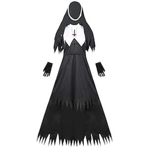 The Nun Zombie Cosplay Costume Masquerade Adults' Women's Cosplay Party  Evening Halloween Carnival Masquerade Easy Halloween Costumes Lightinthebox