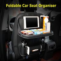 Auto Car Seat Back Multi Pocket Leather Organizer Storage Bag Holder Accessory - thumbnail