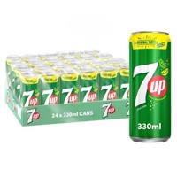 7Up Carbonated Soft Drink Can 330 ml x 24 Carton