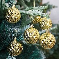Christmas Baubles Decorations Shaped Painted Balls Christmas Tree Pendants Accessories Mall Ceilings miniinthebox - thumbnail