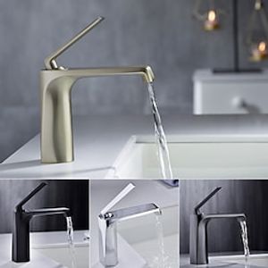 Bathroom Sink Faucet,Waterfall Electroplated Centerset Single Handle One Hole Bath Taps Lightinthebox