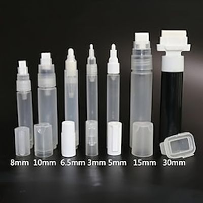 Plastic Empty Pen Rod 3mm 5mm 6.5mm 8mm 10mm Barrels Tube For Graffiti Pens Liquid Chalk Markers Paint Pen Accessories miniinthebox