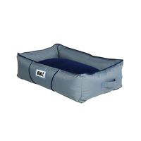 Rogz Lekka Cushioned Bed For Dog - Grey/Navy - Medium