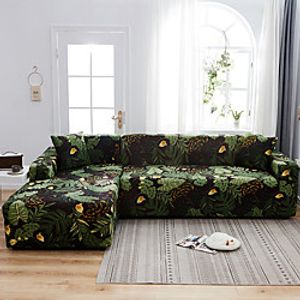 Dustproof All-powerful Slipcovers Stretch L Shape Sofa Cover Super Soft Fabric Couch Cover Sofa Furniture Protector With One Free Boster Case miniinthebox