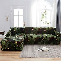 Dustproof All-powerful Slipcovers Stretch L Shape Sofa Cover Super Soft Fabric Couch Cover Sofa Furniture Protector With One Free Boster Case miniinthebox - thumbnail