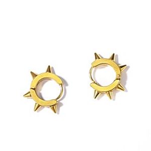 Women's Hoop Earrings Stack Ladies Fashion Stainless Steel Earrings Jewelry Silver / Gold / Black For Gift Daily 1 Pair miniinthebox