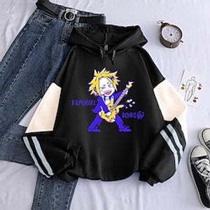 Inspired by My Hero Academia Kaminari Denki Hoodie Cartoon 100% Polyester Anime Graphic Hoodie For Men's  Women's  Couple's Lightinthebox