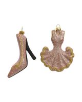 Homesmiths Christmas Figure Shatterproof Dress Shoe Blush Pink Assorted 1 Piece