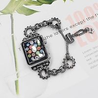 Compatible with Apple Watch band 38mm 40mm 41mm 42mm 44mm 45mm Women Men Alloy Strap Replacement Wristband for iwatch Series Ultra 8 7 SE 6 5 4 3 2 1 miniinthebox - thumbnail