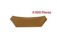 Hotpack Kraft Boat Tray Medium 500 Pieces - BTMK