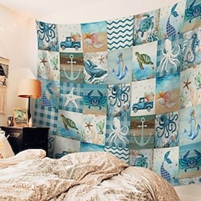 Summer Beach Ocean  Wall Tapestry Art Decor Photograph Backdrop Blanket Curtain Hanging Home Bedroom Living Room Decoration miniinthebox