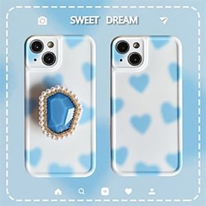 Phone Case For Apple Classic Series iPhone 13 Pro Max 12 11 X XR XS Max Bumper Frame with Stand Shockproof Heart TPU Lightinthebox