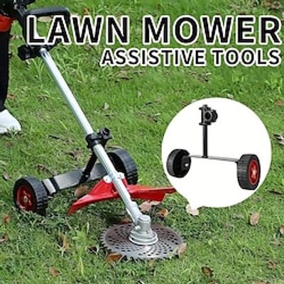 Lawn Mower Auxiliary Wheel Gasoline Lawn Mower Support Frame Portable Portable Portable Electric Lawn Mower Support Wheel Lawn Mower Wheel Accessories miniinthebox