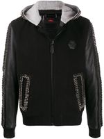 Philipp Plein studded hooded jacket - Black - thumbnail