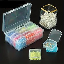 12pcs Small Square Storage Box Set - Detachable, Transparent Pill Box for Jewelry and Craft Supplies Lightinthebox