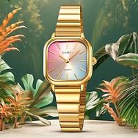 SKMEI Women Quartz Watch Creative Minimalist Fashion Wristwatch Waterproof Decoration Stainless Steel Watch Lightinthebox