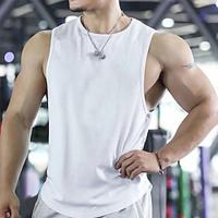 Men's Tank Top Vest Top Undershirt Sleeveless Shirt Plain Round Street Vacation Sleeveless Clothing Apparel Fashion Designer Basic Lightinthebox