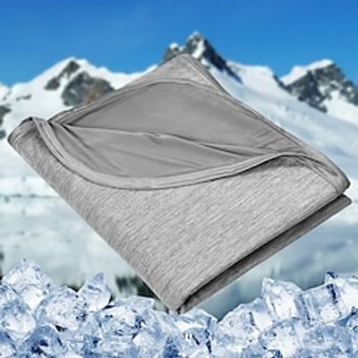 Cooling Blankets for Hot Sleepers - Summer Blanket Thin Lightweight Breathable Soft Double Side Enhanced Cooling Blanket for Bed Couch Sofa, Keep Cool for Night Sweats Lightinthebox