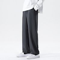 Men's Simple Chino Breathable Casual Daily Chinos Sweatpants Pants Solid Color Full Length Black Green Light gray Dark Gray Lightinthebox - thumbnail