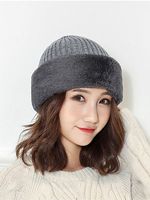 Korea Style Fashion Plain Hats For Winter - thumbnail