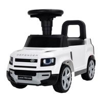Megastar Ride On Push Car Licensed Land Rover Defender, Anti-Skid Wheel - White