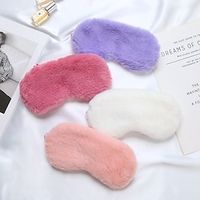 17 Pcs Plush Eye Masks Elastic Sleep Masks with Elastic Strap Comfortable Sleep Shades for Travel Sleeping Lightinthebox - thumbnail