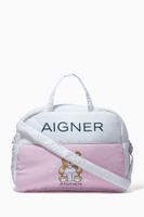 Bear Diaper Bag in Canvas - thumbnail