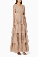 Glittery Mesh Tiered Dress - thumbnail