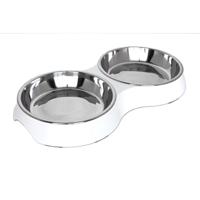 Pawsitiv Matte Ripple Dinner Set Bowls Small - White