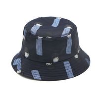 Women Summer Sunshade Bucket Hat Print Casual Fisherman Flat Top Cap