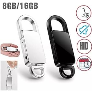 Mini Recorder Spy Audio Voice Recorder Hidden Device Sound 16G 32G 64G Keychain Digital small Voice Recording Mp3 Dictaphone miniinthebox