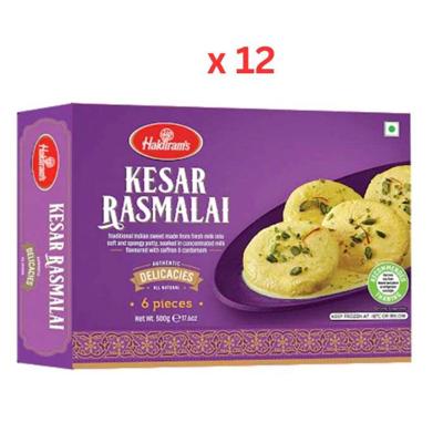 Haldiram'S Kesar Rasmalai 500G Pack of 12