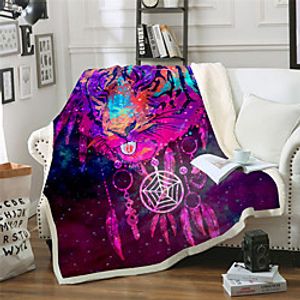 Multifunctional Blankets, Geometric  Animal Polyester Warmer Comfy Blankets Lightinthebox