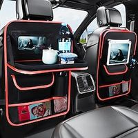 Car Accessories Universal Car Seats Organizer with Tray Tablet Holder Multi-Pocket Storage Automobiles Interior Stowing Tidying Lightinthebox - thumbnail