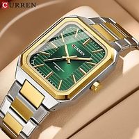 CURREN Men Quartz Watch Minimalist Fashion Casual Business Luminous Waterproof Steel Watch Lightinthebox - thumbnail