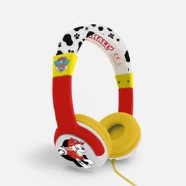 OTL PAW Patrol Marshall Kids Headphones, White/Red