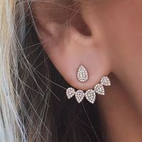 Trendy Flower Rhinestones Earrings